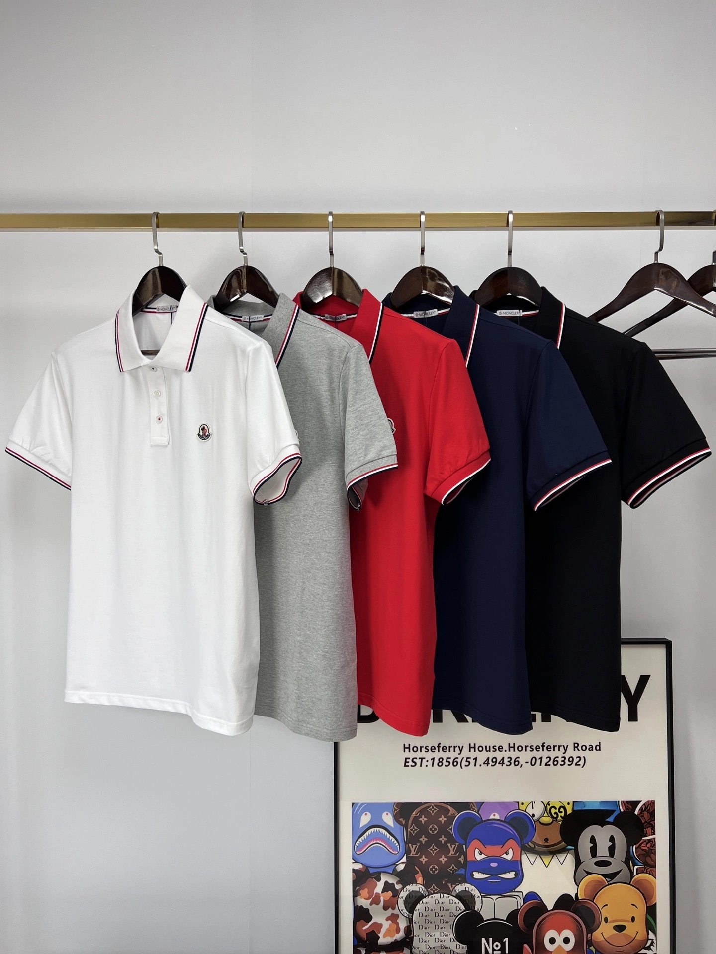 &wg.luxury- 7o9385r polo Cotton 5colour item:E-F501C1107-5